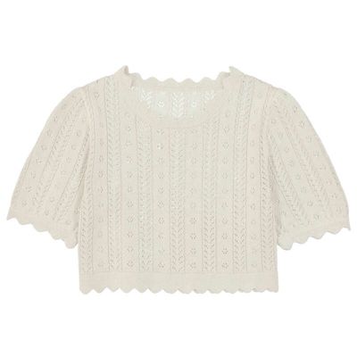 Mayoral S/s knit tshirt               Bone       3003