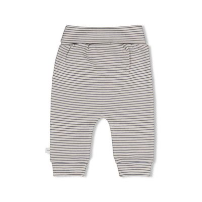 Feetje Broek rib met streep - Breakfast Buddy Blauw