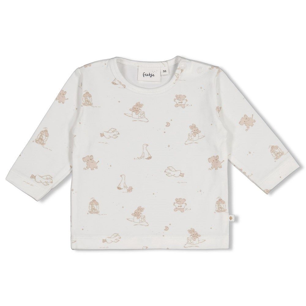 Feetje Longsleeve AOP - The Cuddle Company Offwhite