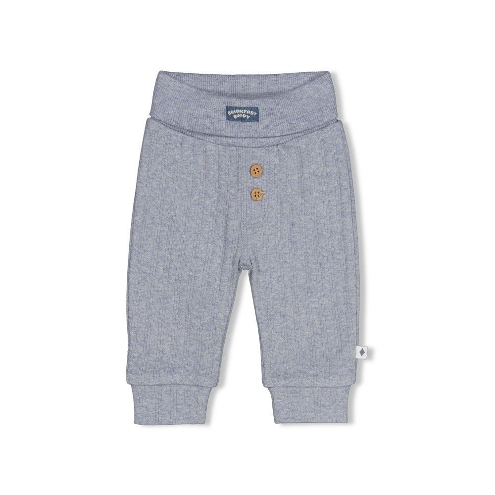 Feetje Broek rib - Breakfast Buddy Blauw melange