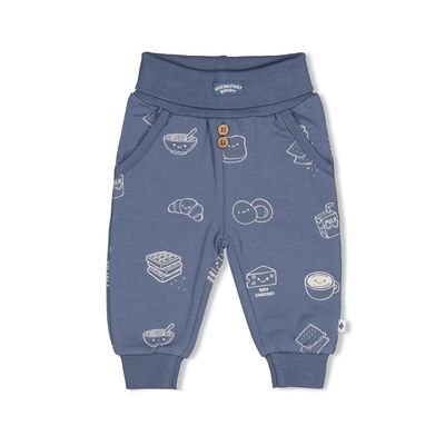 Feetje Broek AOP - Breakfast Buddy Blauw