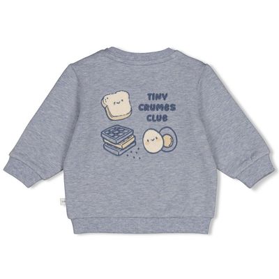 Feetje Sweater - Breakfast Buddy Blauw melange