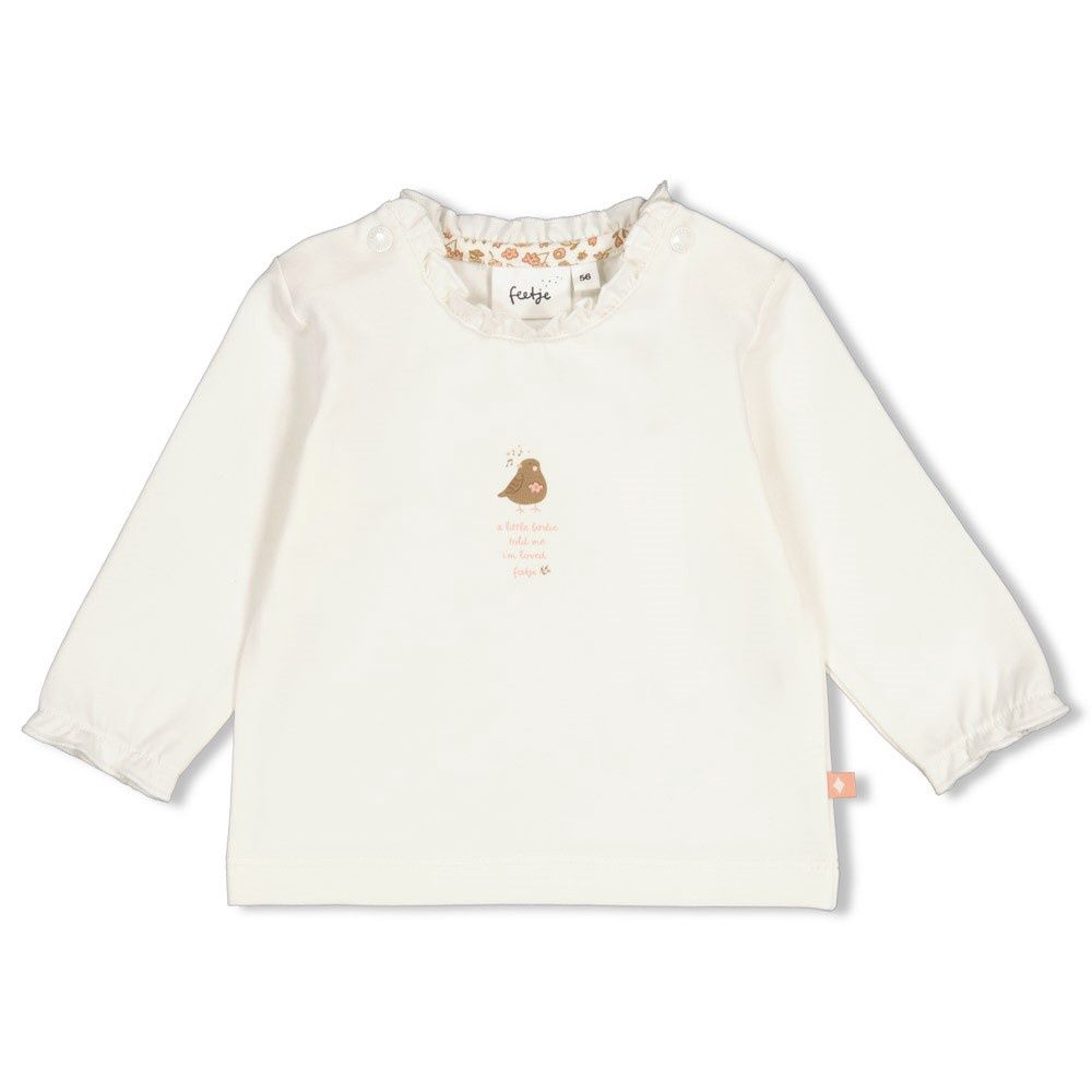 Feetje Longsleeve - Fall in Love Offwhite