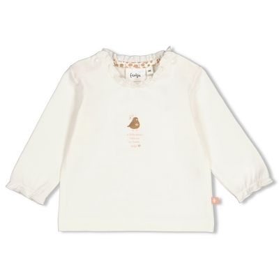 Feetje Longsleeve - Fall in Love Offwhite