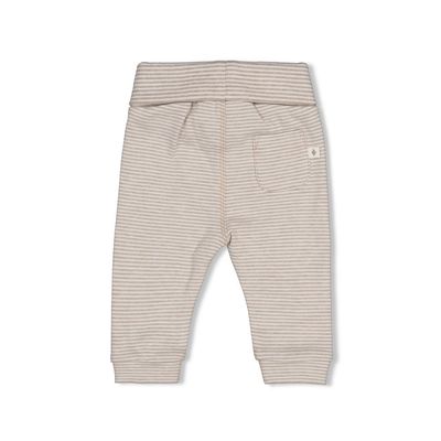 Feetje Broek streep - The Cuddle Company Bruin melange
