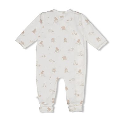 Feetje Pak omslagvoet AOP - The Cuddle Company Offwhite