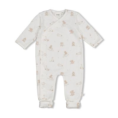Feetje Pak omslagvoet AOP - The Cuddle Company Offwhite