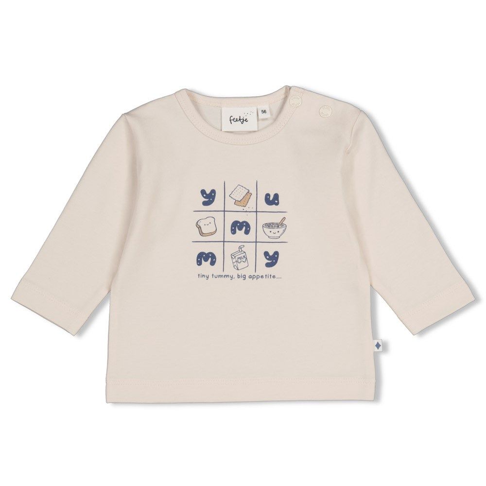 Feetje Longsleeve - Breakfast Buddy Creme