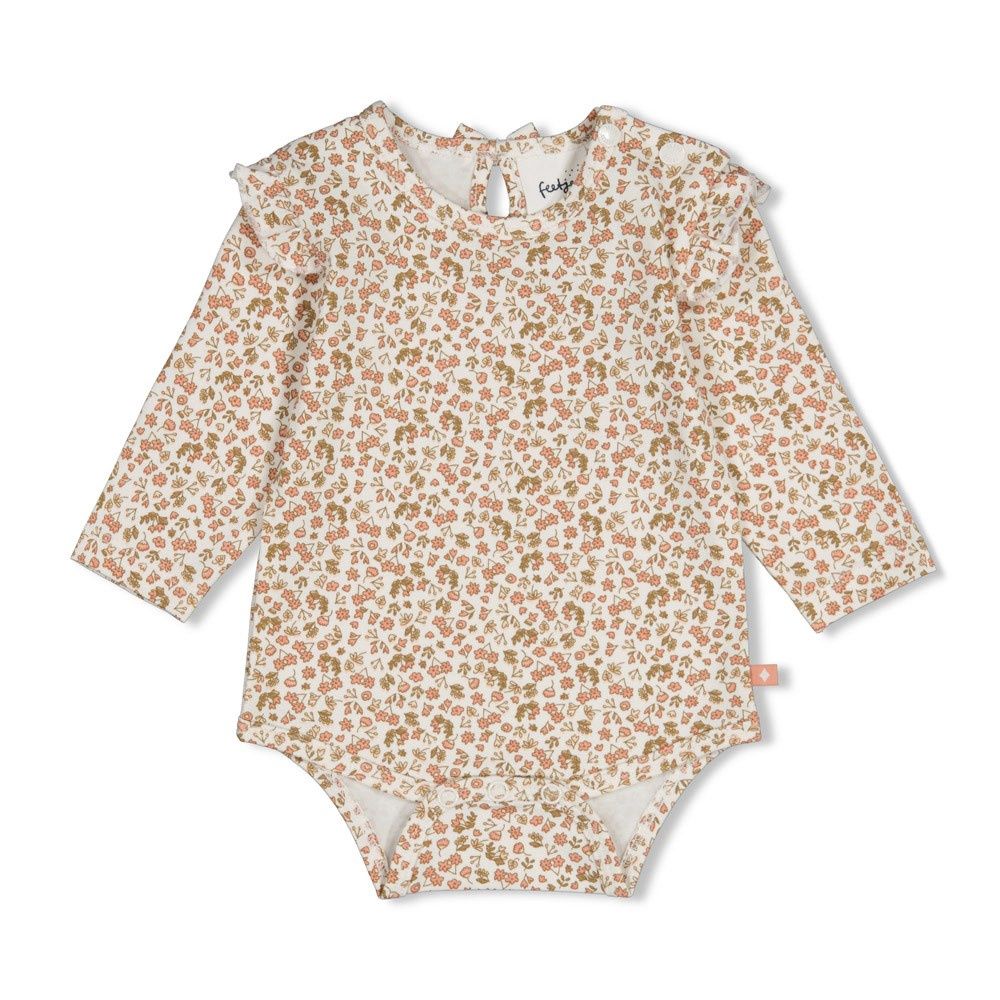 Feetje Romper AOP - Fall in Love Offwhite