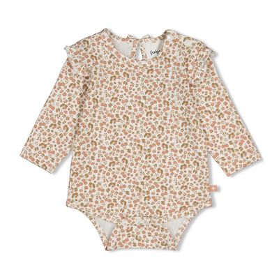 Feetje Romper AOP - Fall in Love Offwhite