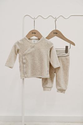 Feetje Broek velours rib - The Cuddle Company Taupe melange