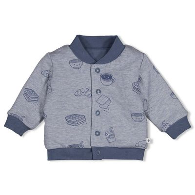 Feetje Omkeerbaar bomberjack - Breakfast Buddy Blauw