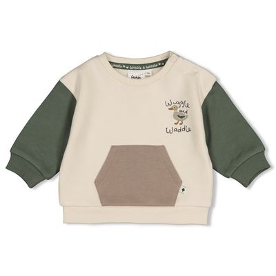 Feetje Sweater relaxed fit - Wiggle and Waddle Offwhite