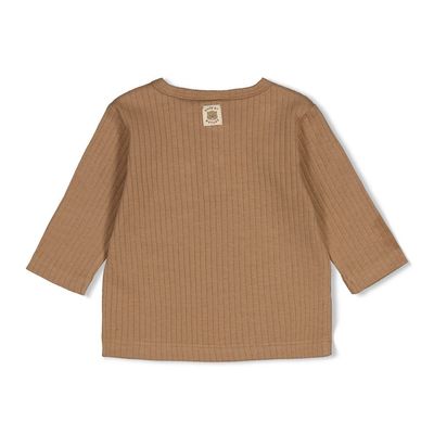 Feetje Longsleeve rib - Tiny Timber Tales Camel