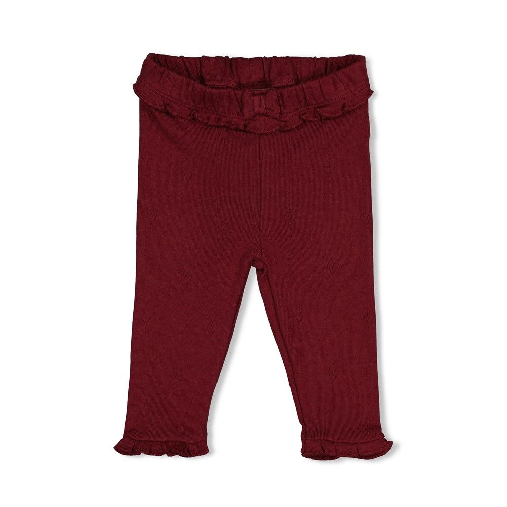 Feetje Legging pointelle rib - My Little Love Bordeaux