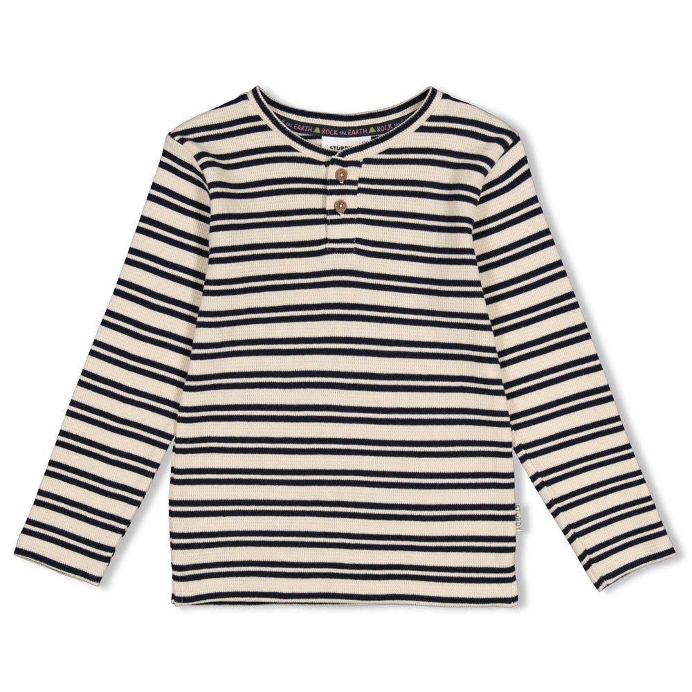 Sturdy Longsleeve rib met streep - Rock the Earth Wit