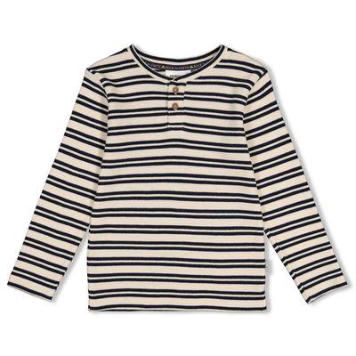 Sturdy Longsleeve rib met streep - Rock the Earth Wit