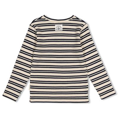 Sturdy Longsleeve rib met streep - Rock the Earth Wit