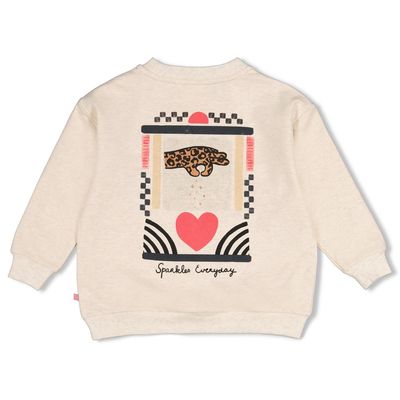 Jubel Sweater met backprint relaxed fit - City Chic Wit