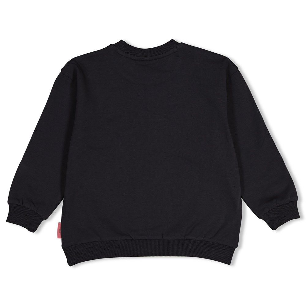 Jubel Sweater relaxed fit - Moon Flowers Grijs
