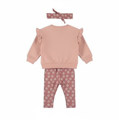 Dirkje 3 pc set, Sweater, Leggings, Headband M60303-35 Misty rose