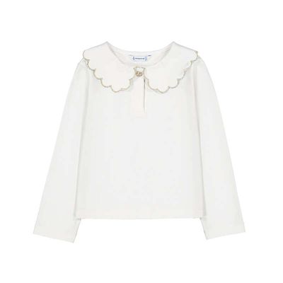 Mayoral L/s basic polo 131 Nat-champa