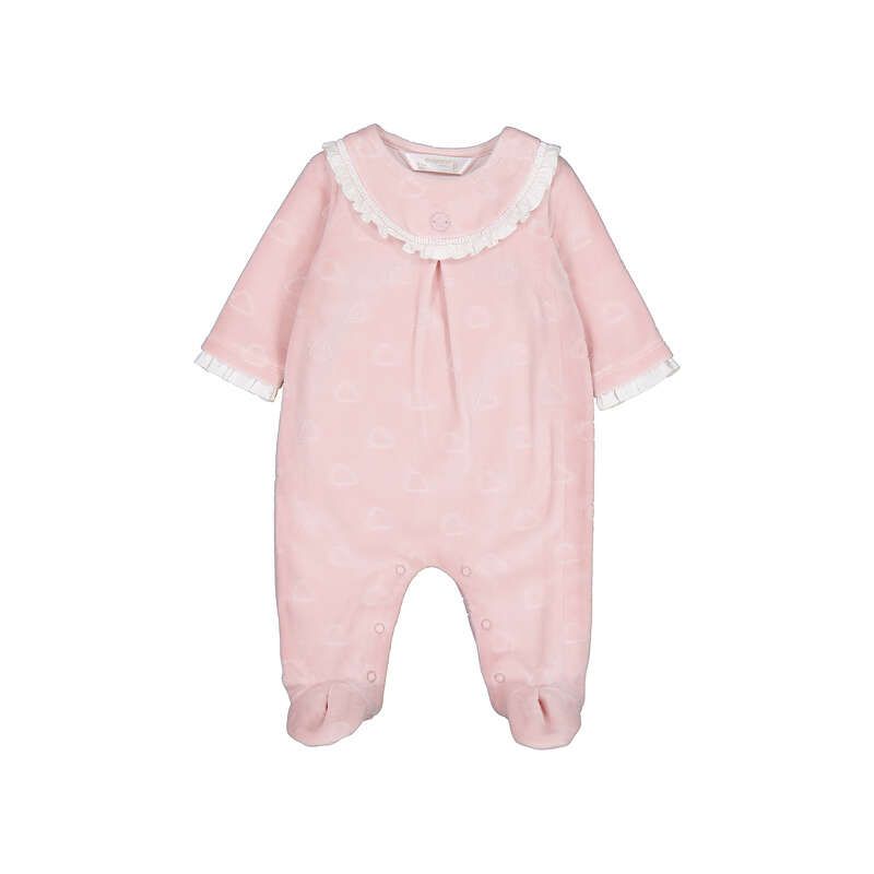 Mayoral Velour dressy pajamas 2749 Baby Rose