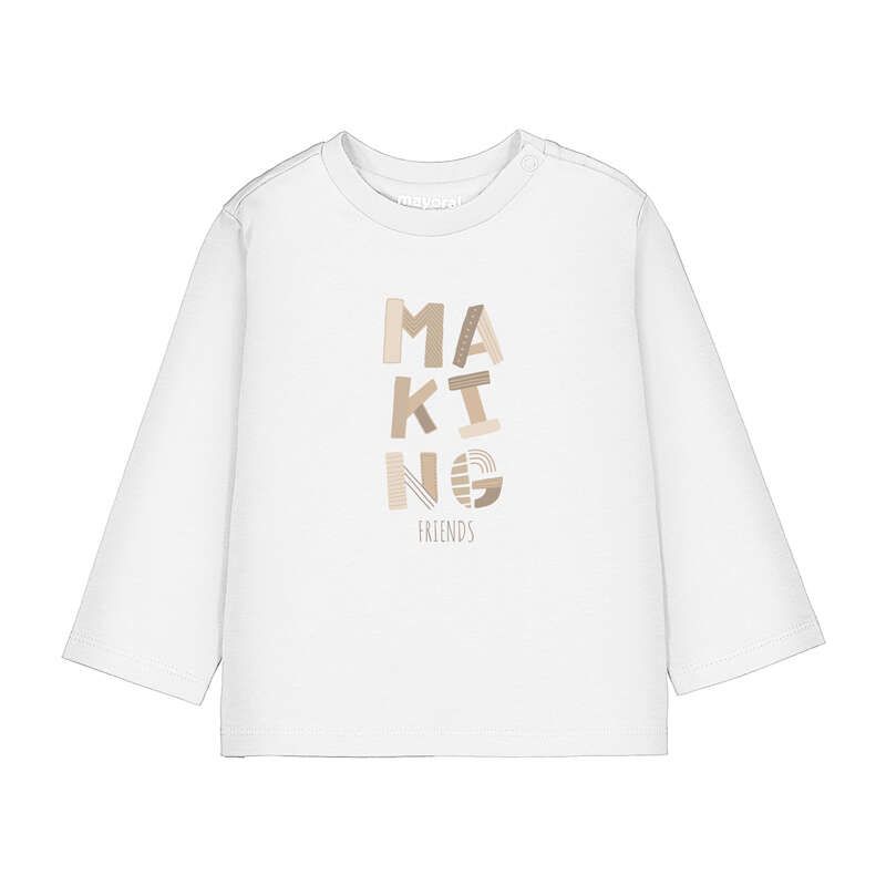 Mayoral L/s basic t-shirt 108 Cream