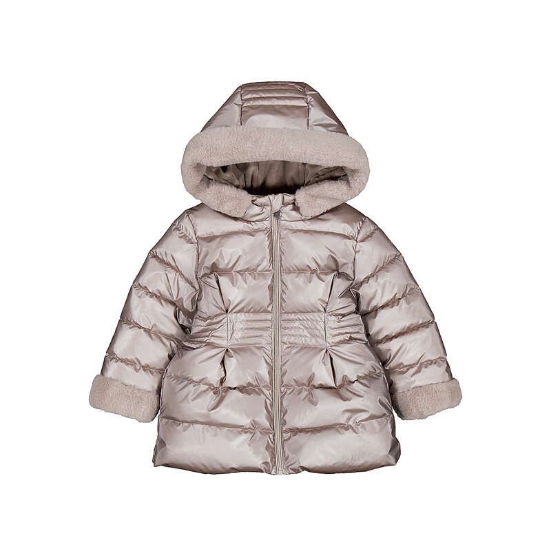 Mayoral Metallic fauxfur puffer jacke 4422 Col. Mole
