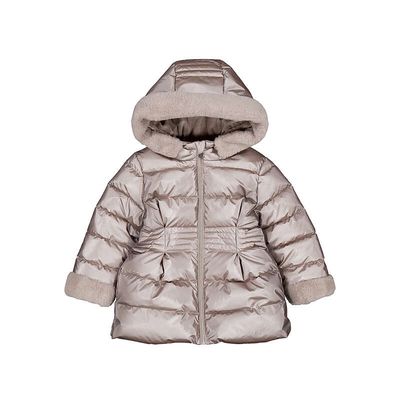 Mayoral Metallic fauxfur puffer jacke 4422 Col. Mole