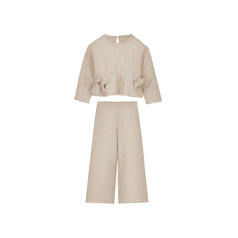 Mayoral Knit pants set 4530 Beige vigo