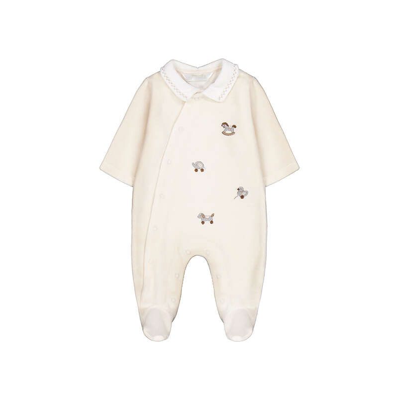 Mayoral Velour Onesie 2764 Pottery