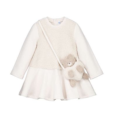 Mayoral Combined dress with bag 2904 Light khak