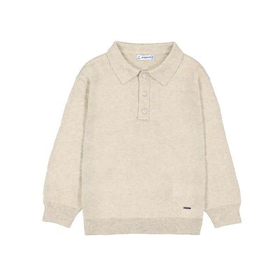 Mayoral L/s knit polo 4101 H. Stone