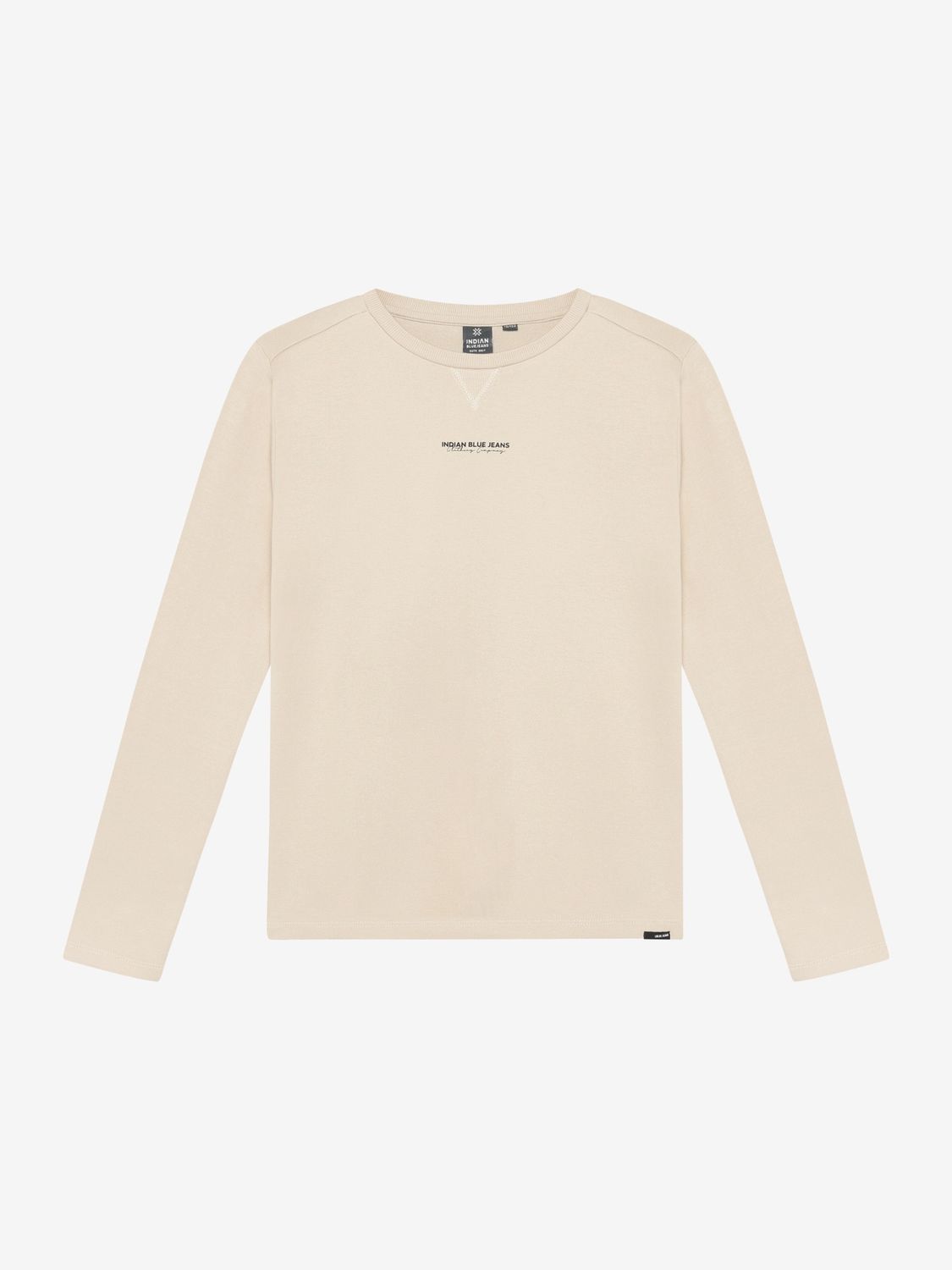 Indian bluejeans T-Shirt LS Chest and Backprint Pale Sand