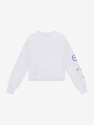 Indian bluejeans Sweater Patches Grey White Melange