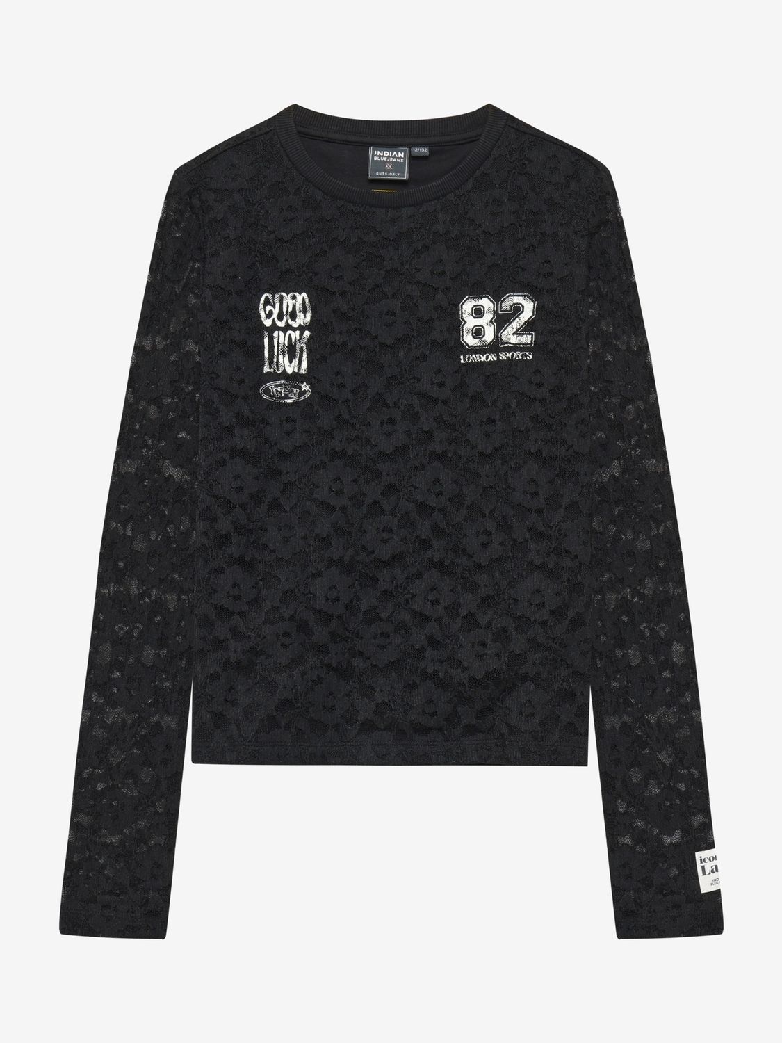 Indian bluejeans Longsleeve Lace Black