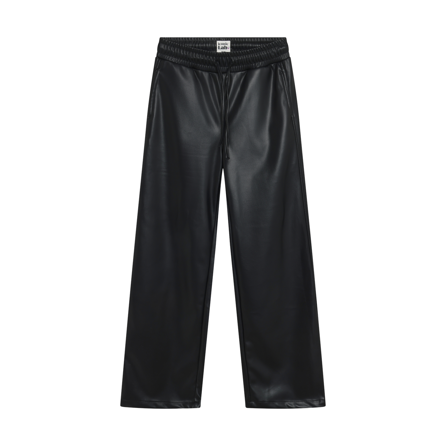 Indian Blue Jeans Pants Vegan Leather Black 970932