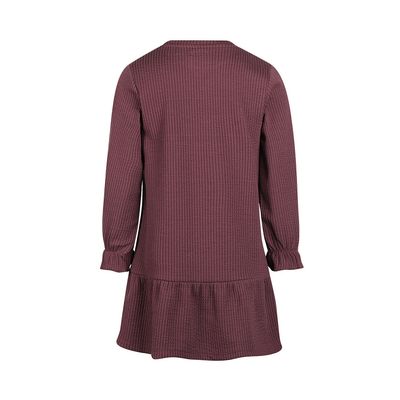 Koko Noko Dress ls Eggplant M60914-37