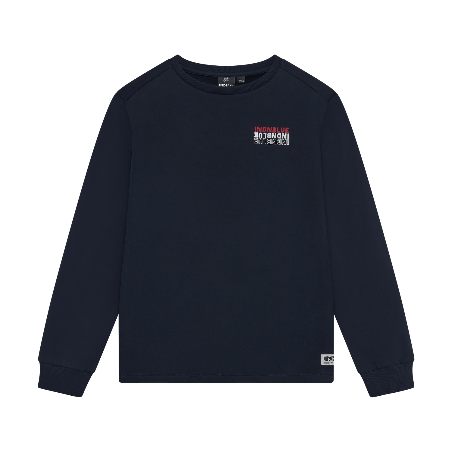 Indian Blue Jeans T-Shirt LS Backprint Indian Deep Navy