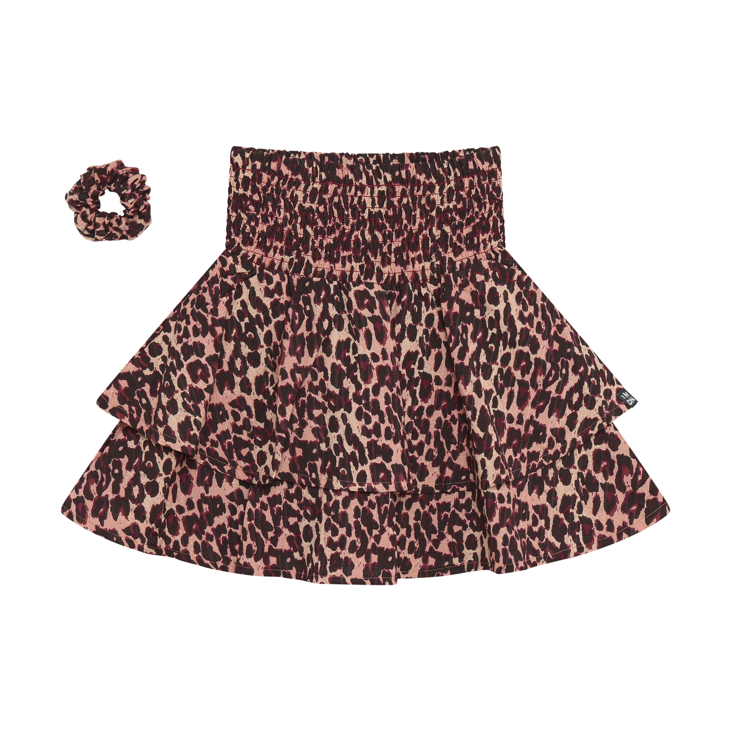 Indian Blue Jeans Skirt Leopard Fig