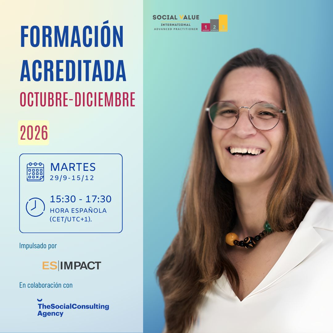 FORMACIÓN 2025 OCTUBRE - Medición de Impacto SROI Level 1