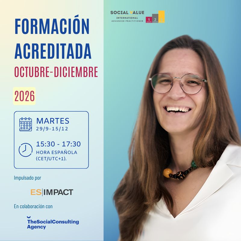 FORMACIÓN 2026 OCTUBRE - Medición de Impacto  SROI Level 1