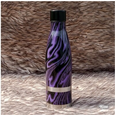 Black and Grape Custom Hydro dipped 17oz Stainless Steel Insulated Tumbler