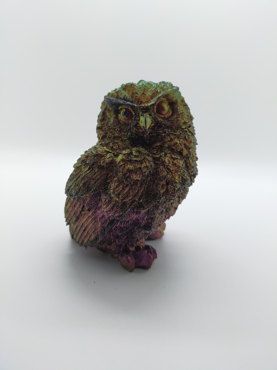 Epoxy uil met kameleon kleuren. OP BESTELLING GEMAAKT Epoxy uil met kameleon kleuren. OP BESTELLING GEMAAKT