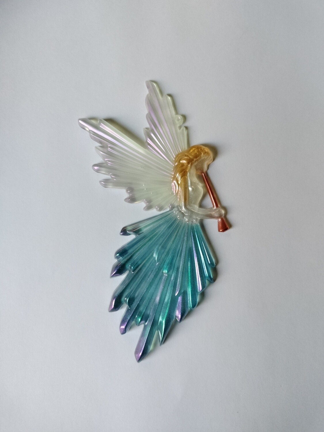 Engel roze parelmoer vleugels