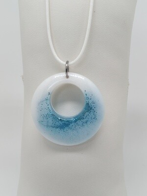 Hanger met wit blauwe effecten