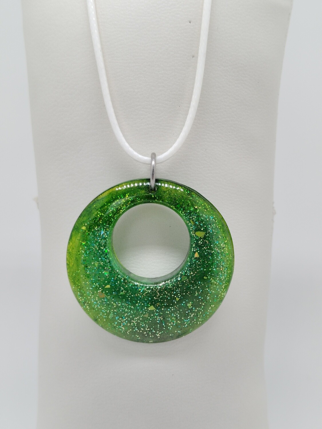 Hanger  groen met groene glitter