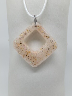 Hanger wit met gouden glitter Hanger wit met gouden glitter