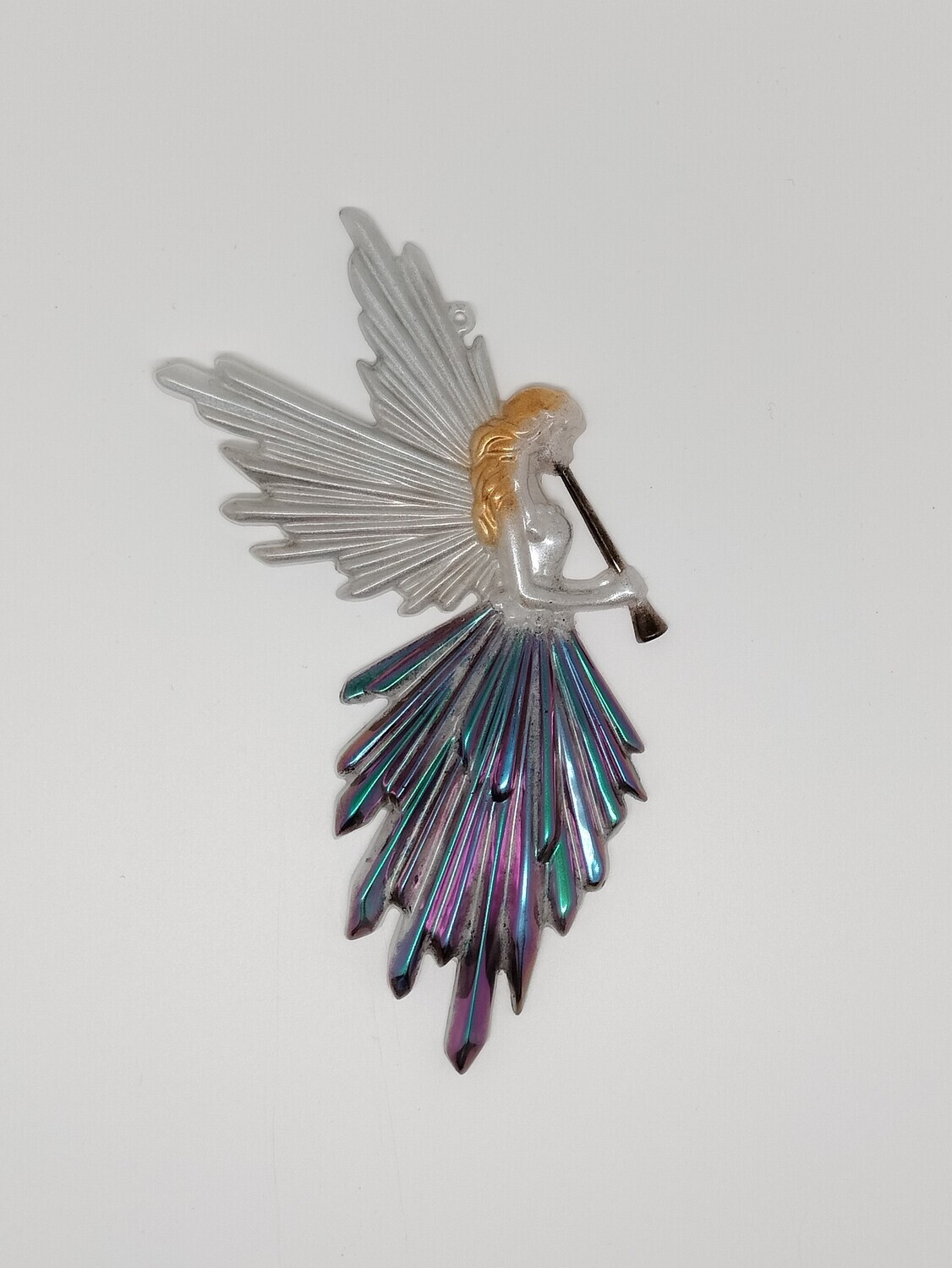 Engel grijs holografische vleugels links Engel grijs holografische vleugels links